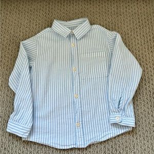 100% cotton shirt with shirt collar and long sleeves great condition.